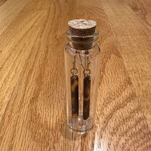 Tortoise Shell Dangle Earrings